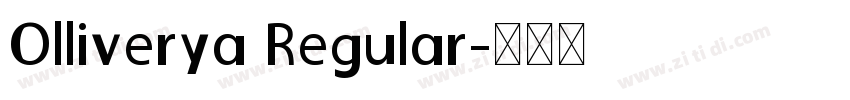 Olliverya Regular字体转换